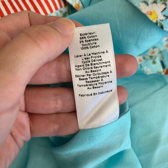 Talbots Italian Villa Bistro Sleeveless Midi Sun Dress Size 8 Resort, Casual - Picture 9 of 9